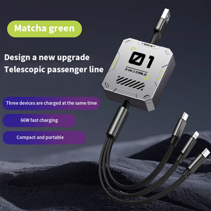 100W 3 trong 1 có thể điều chỉnh 1.3m chiều dài nhanh 5A sạc cho phổ điện thoại di động sạc máy tính USB Loại C Cáp - Product Image 1