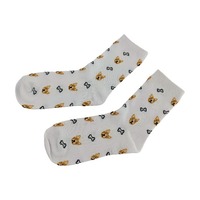 Chaussettes d'hiver en coton peigné personnalisées, confortables, antidérapantes, épaisses, de qualité supérieure, avec motif animal mignon, pour un usage quotidien, tricotées