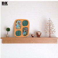 Diseños DX, plato de cuatro colores, superficie lisa, MDF, marco de fotos con características de madera moderno, adecuado para sala de estar y dormitorio