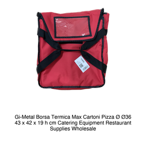Bolsa Térmica Gi-Metal Max para Cartones de Pizza 36 43 x 42 x 19 h cm, Equipo de Catering, Suministros para Restaurantes, Venta al por Mayor - Product Image 2