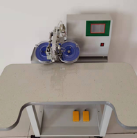 Machine automatique à ultrasons pour l'encastrement de strass sur robes de mariée, à double plateau, pour la pose de diamants