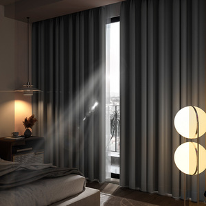 Rideaux occultants pour chambre à coucher - Nouveau design de baie vitrée à crochets, isolation <span class=keywords><strong>thermique</strong></span>, protection solaire, blocage de la lumière, tissu occultant - Product Image 3