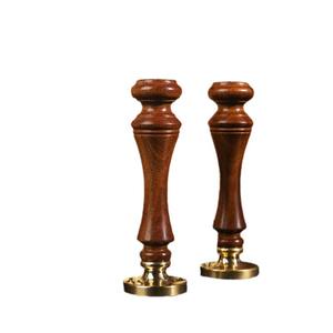 Sello de cera retro de madera con mango de sándalo para diario, accesorio de sellado - Product Image 5