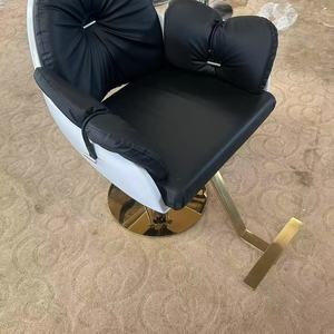 Chaise de barbier en cuir moderne de haute qualité Zxm avec massage multifonctionnel, chaise de coiffure en acier à succès, beauté à domicile - Product Image 6