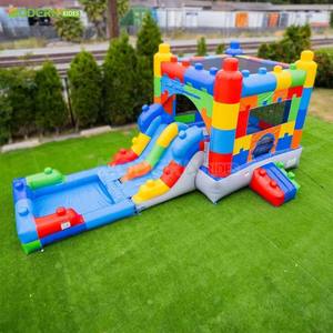 Toboggan gonflable coloré en PVC pour <span class=keywords><strong>piscine</strong></span>, idéal pour des jeux aquatiques amusants en famille et des scènes estivales – En vente - Product Image 4