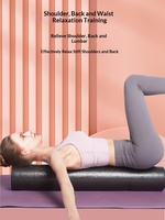 Rouleau en mousse EPP solide de haute qualité, surface lisse, bâton de yoga, exercice pour la colonne cervicale, relaxation des muscles, perte de poids, jambes, noir, souple