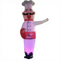 Poupée gonflable dansante populaire de 3 mètres, avec bras agitant et lumière LED, pour restaurant