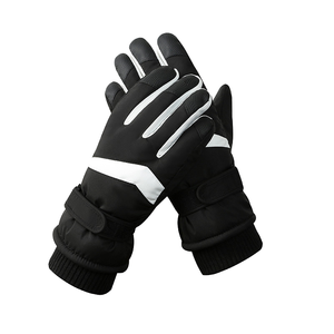 Gants de ski commerciaux roses personnalisés, isolés, résistants à l'eau, faciles à nettoyer, avec paume antidérapante pour snowboard et hiver - Product Image 1
