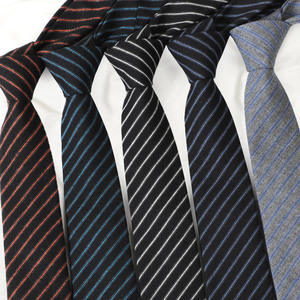 Corbatas a Rayas de 6 cm con Diseño Jacquard, Marca Tiyo, 100% Poliéster, Anti-Pilling, Formales para Hombres, Mujeres, Estudiantes, Uniformes, Negro, Gris, Rojo - Product Image 2