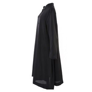 Túnica de Graduación para Adultos, Tejida, de una Sola Capa, Atuendo Académico, Túnica Religiosa para Pastor de Iglesia, Unisex, de Poliéster, con Botones - Product Image 2