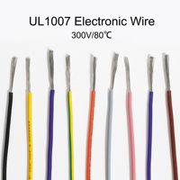 Fil électrique en cuivre étamé AWM 30AWG 300V 80°C, norme américaine UL1007, câble de raccordement VW-1 en PVC pour PCB, drone RC, batterie