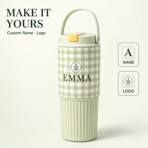 Wholesale Custom Logo Stainless Steel Vacuum Insulated Tumbler with Handle, <b>Large</b> Capacity Car Travel <b>Mug</b> for Outdoor Sports - Product Image 1