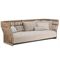 Fauteuil de jardin en osier nordique pour balcon, maison d'hôtes, cour, villa, loisirs - Chine