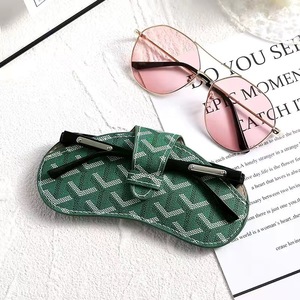 Étui à lunettes écologique en PU souple, boîte de protection pour lunettes, étui rectangulaire tendance pour le <span class=keywords><strong>rangement</strong></span> des lunettes et des cartes - Product Image 3
