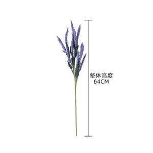 CallaFloral Flor Artificial de Lavanda, Rama Individual de Plástico para Decoración Interior, Blanco a Rojo Púrpura, Púrpura Oscuro, Amarillo MW21802 - Product Image 4