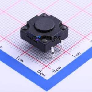 K2-1841DP-E4CW-02 Tactile Switch Through hole-4P,12x12mm Switch Single Pole Single Throw Round Button 2.5N Through Hole - Product Image 1