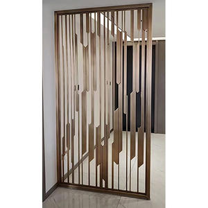Panel de pantalla de acero inoxidable cortado, Partición de habitación, decoración de partición personalizada - Product Image 1