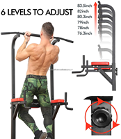Tour de musculation multifonction en acier et PU pour la maison, équipement de fitness stable pour entraînement de force, charge maximale 120 kg, barre de traction pour le haut du corps
