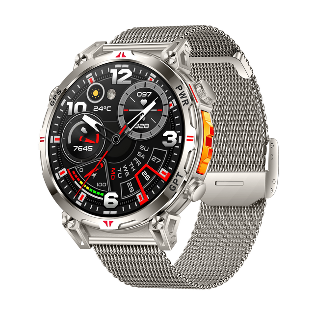 Hot Selling Waterproof AMOLED Display Sports GPS Smartwatch Unisex Health Tracker with Altitude and Compass