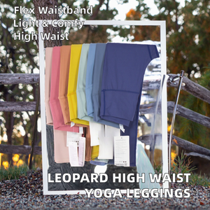 Hot Sale Women's Ribbed High Elastic Waist Yoga <b>Leggings</b> Spandex/Nylon Stretchy Breathable Workout Fitness <b>Booty</b> Tights Solid - Product Image 3