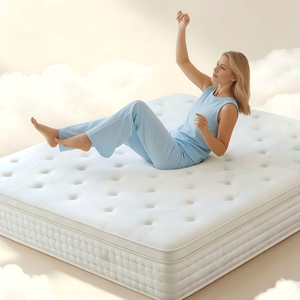 <b>Foam</b> Mattress Queen Size Medium Firmness Breathable Cotton Fabric Cover Minimalist Design for Bedroom Home Furniture - Product Image 3