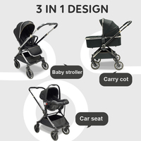Siège auto et base pour bébé, siège auto et poussette combinés, siège pour tout-petit, pare-insectes, pare-pluie et sac de rangement inclus