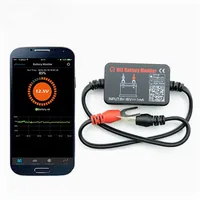 Penguji baterai otomatis BM2 Monitor baterai 12V, pengisian Bluetooth tes voltase engkol untuk ponsel Android IOS