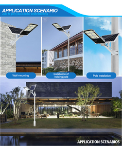 Lampadaire solaire LED haute puissance pour extérieur, étanche IP65, 100W 200W 300W 400W 500W - Product Image 5