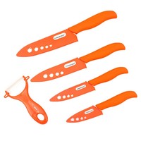 Ensemble cadeau de beauté de qualité supérieure de marque FINDKING ensemble de couteaux de cuisine en zircone 3 "4" 5 "6" pouces éplucheur et couvre ensembles de couteaux en céramique
