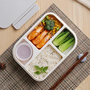 Lunch Box per bambini e adulti, contenitori ermetici ideali per il pranzo, senza BPAs e senza coloranti chimici Bento Box