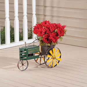 Antique indoor floor Metal bicycle Plant pot Stand Outdoor Flower pot holder for garden - Product Image 4