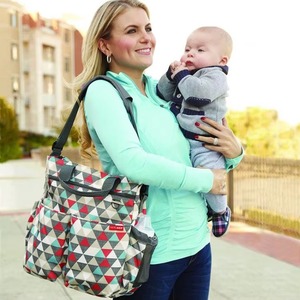 Échantillon gratuit : Sac à dos à langer imperméable pour filles et garçons, sac de voyage de maternité pour maman, gris - Product Image 3