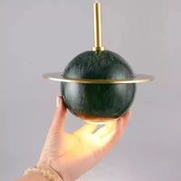 Luminaire suspendu LED créatif en marbre pour salon salle à manger décoration intérieure de la maison lustre de plafond LED Planet