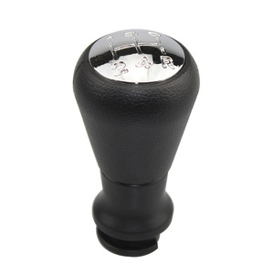 Pommeau de levier de vitesse en cuir noir, transmission manuelle, pour Peugeot 206 207, style classique, pièce de voiture - Product Image 2