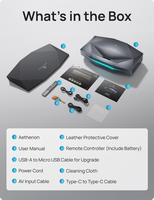 Téléviseur laser à ultra courte focale AWOL Aetherion MAX 4K, 3300 lumens ISO, écran géant de 150 pouces, HDR10+, Android 14, home cinéma intelligent