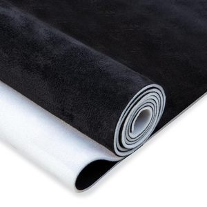 100% Polyester Wildleder Auto-Dachhimmelstoff Schaumstoffrückseite Vliesstoff Innenraum-Ersatzmaterial für Auto/LKW/SUV/Wohnmobil-Dach Schwarz - Product Image 3