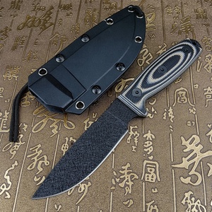 Couteau fixe de survie en plein air, camping, chasse, bricolage, lame S35VN, manche G10, industriel, OEM personnalisable, étui Kydex, EDC - Product Image 3