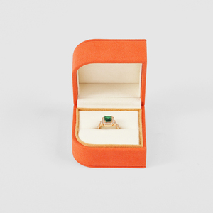Caja de Almacenamiento de Anillos de Lujo FANXI, Caja de Regalo de Microfibra, Organizador de Joyería, Estuche de Exhibición, Estuche para Guardar Anillos - Product Image 1