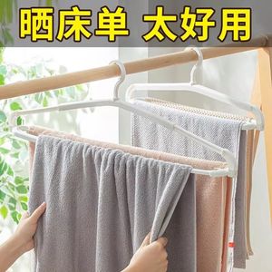 Percha extensible de plástico para ropa, toallas, sábanas, fundas de edredón, tipo gancho, forma rectangular, organizador de ropa - Product Image 3