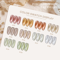 Lot de vernis à ongles gel UV effet œil de chat et clair de lune en gros – Boîte de flacons sans HEMA, non toxique, végétalien, écologique, longue tenue, DIY