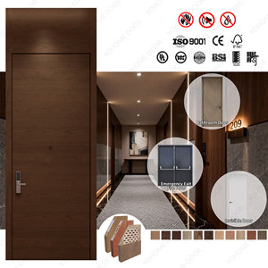 Puerta Cortafuego para Hoteles con Certificación AS, Estilo Moderno, Puerta Contra Incendios con Clasificación Comercial <span class=keywords><strong>de</strong></span> 30, 60 y 90 Minutos, Puertas <span class=keywords><strong>de</strong></span> Madera Resistentes al Fuego - Product Image 1