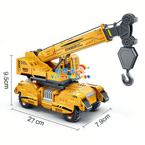 Juguete de Grúa de Construcción con Fricción EPT, con Brazo de Elevación Extensible, 3 Tipos de Ganchos y Rotación de 360° °   Juguete de vehículo de ingeniería con articulaciones giratorias - Product Image 4