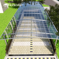 Cochera para Auto con Estructura de Aleación de Aluminio, Impermeable, Resistente, Color Gris, con Estilo Personalizable para Jardín y Estacionamiento