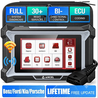 ANCEL DS160 Analyseur de diagnostic automobile universel Scanner OBD2 Contrôle bidirectionnel 30+ réinitialisations spéciales Système d'exploitation Android Garantie 1 an
