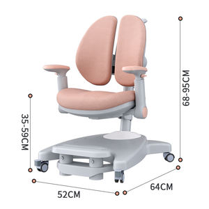 Chaise d'étude ergonomique pour enfants avec dossier dynamique et repose-pieds réglable pour la chambre des enfants à domicile - Product Image 2