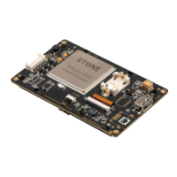 STONE Écran LCD IPS de 4.3 pouces Résolution de 480*272 pixels Structure COF Flash de 256 Mo