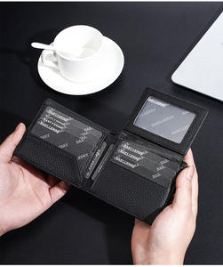 Cartera de Cuero Genuino para <span class=keywords><strong>Hombre</strong></span>, Tarjetero de Lujo, Cartera de Diseñador 2025, Billetera Bifold con Múltiples Ranuras para Tarjetas, Cartera Pequeña y Delgada para <span class=keywords><strong>Hombre</strong></span> - Product Image 6