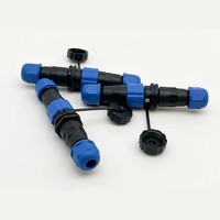 Boîtier en laiton IP68, câble sans soudure, étanche, trou de 4-8 mm, adaptateur rapide pour câble, prise industrielle pour l'aviation, 5A