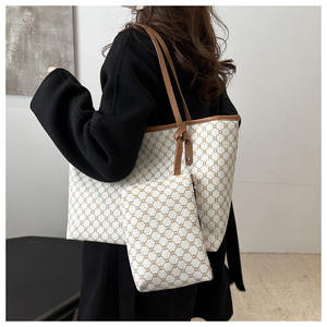 2025奢华两件套品牌女包PU皮革斜挎包拉链女包 - Product Image 6