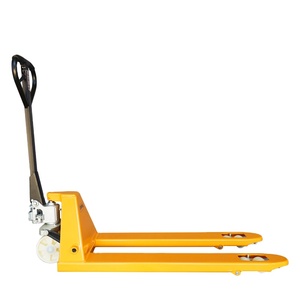 מלגזה ידנית הידראולית כבדה 5 טון, משטח הרמה ידני עם מזלגות יצוקות 4 מ\"מ ומשאבה, וגלגלי PU/ניילון - Product Image 5